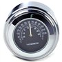 Fozriybefy 2 PièCes Moto Quartz Horloge et ThermomèTre 7/8 Pouces éTanche VéLo Guidon Montre en Aluminium Accessoires Universels