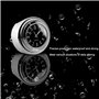 Fozriybefy 2 PièCes Moto Quartz Horloge et ThermomèTre 7/8 Pouces éTanche VéLo Guidon Montre en Aluminium Accessoires Universels
