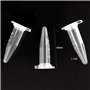 5 Ml RadiéS en Plastique Transparent Flacons de Centrifugeuse avec Capuc