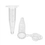 Mocturnity 1000PièCes SéRies Mini Tubes à Centrifuger 1,5 Ml RadiéS en Plastique Transparent Flacons de Centrifugeuse avec Capuc