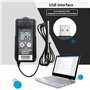 Ptdfjspt TempU06-100°C Enregistreur de Données Basse Température Numérique 32000 Points Bluetooth USB Enregistreur de Températur