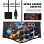 Fozriybefy Rétro Joystick Usb de Manette de de Contrôleur de Bascule D'Arcade pour Ps2 / / Pc/Android Smart Tv Vibrateur Intégré