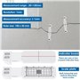 Feeuid 9 pièces d'enregistrement pour la surveillance des fissures, moniteur de détecteur d'angle acrylique, dispositif de surve