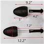 Iyalezirk Lot de 12 élargisseurs de chaussures pour élargisseurs de chaussures réglables, Noir , taille