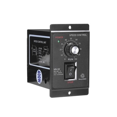Fozriybefy ContrôLeur de Vitesse de Moteur 400W ContrôLeur de RéGulateur de Vitesse de Moteur AC 220V ContrôLeur de RéGulateur d