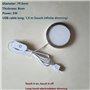 Bnnlqpsttg Éclairage de Comptoir, Étagère ou Vitrine à LED avec Interrupteur 5V USB, Lampe D'Appoint Blanche pour Caravane
