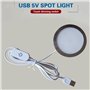 Bnnlqpsttg Éclairage de Comptoir, Étagère ou Vitrine à LED avec Interrupteur 5V USB, Lampe D'Appoint Blanche pour Caravane