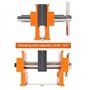 Mocturnity Jauge de cheville à centrage automatique pour trous droits, kit de localisateur réglable en largeur pour le travail d
