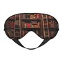 BREAUX Masque pour les yeux double face avec imprimé bibliothèque de bibliothèque
