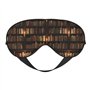 BREAUX Masque pour les yeux double face avec imprimé de livres de bibliothèque