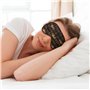BREAUX Masque pour les yeux double face avec imprimé de livres de bibliothèque, masque occultant pour les yeux toute la nuit pou