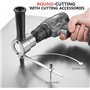 Grignoteuse de perceuse électrique, Coupe-tôle à Double tête, Fixation de perceuse électrique, kit d'outils de Coupe de grignote