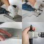 Grignoteuse de perceuse électrique, Coupe-tôle à Double tête, Fixation de perceuse électrique, kit d'outils de Coupe de grignote