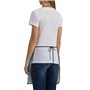 Luckily&Day Tablier de cuisine fantaisie avec poches pour femme - Motif carte de la Grèce - Blanc - Taille unique, Blanc, taille