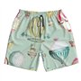 Luckily&Day Short de plage pour homme imprimé ballon dessin animé | Short de bain amusant | Short de bain fantaisie | Short de s