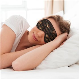 Masque de nuit doux pour les yeux avec imprimé bibliothèque pour homme et femme