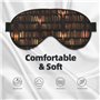 Masque de nuit doux pour les yeux avec imprimé bibliothèque pour homme et femme