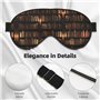 Masque de nuit doux pour les yeux avec imprimé bibliothèque pour homme et femme