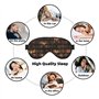 Masque de nuit doux pour les yeux avec imprimé bibliothèque pour homme et femme