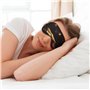 MyPiky Book Room Masque de sommeil doux pour les yeux pour homme et femme Motif bibliothèque mystérieuse Noir