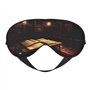 MyPiky Book Room Masque de sommeil doux pour les yeux pour homme et femme Motif bibliothèque mystérieuse Noir