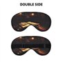 MyPiky Book Room Masque de sommeil doux pour les yeux pour homme et femme Motif bibliothèque mystérieuse Noir