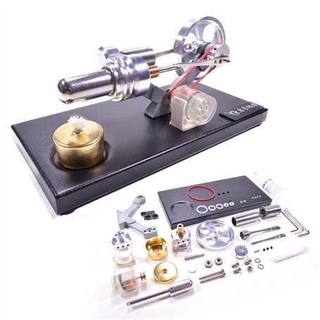 Metalakaer Kit de modélisation moteur Stirling entièrement en métal