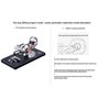 Metalakaer Kit de modélisation moteur Stirling entièrement en métal, moteur thermique avec 4 lumières LED et base en métal noir,