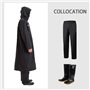 Pahajim Poncho de Pluie Réutilisable Vêtements Imperméables,Longs,Réfléchissants et Respirants Vêtements de Pluie Pour Femmes Ho