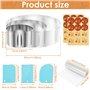 Sutowe Cercle a Patisserie Reglable Cercle Gateau Extensible Ø 16-29 cm en Acier Inoxydable avec 1PCS Colliers à Gâteau Transpar