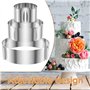Sutowe Cercle a Patisserie Reglable Cercle Gateau Extensible Ø 16-29 cm en Acier Inoxydable avec 1PCS Colliers à Gâteau Transpar