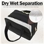 Lot de 2 trousses de toilette pour femme - Étanche - À suspendre - Organiseur de toilette pliable - Pour voyage d'affaires, sall