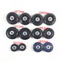2 Set bagages Valise remplacement Roues Essieux et Wrench réparation ensemble de 64mm