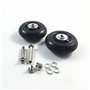 2 Set bagages Valise remplacement Roues Essieux et Wrench réparation ensemble de 64mm