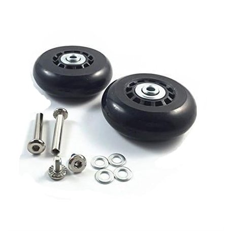 2 Set bagages Valise remplacement Roues Essieux et Wrench réparation ensemble OD 72mm