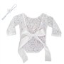 Amorar Bébé Fille Jumpsuit Robes Barboteuse Outfit Nouveau-Né Photographie Prop Bébé Vêtements Dentelle Combinaison Mignon Body