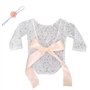 Amorar Bébé Fille Jumpsuit Robes Barboteuse Outfit Nouveau-Né Photographie Prop Bébé Vêtements Dentelle Combinaison Mignon Body
