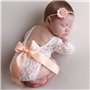 Amorar Bébé Fille Jumpsuit Robes Barboteuse Outfit Nouveau-Né Photographie Prop Bébé Vêtements Dentelle Combinaison Mignon Body 