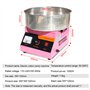Température 50-300 °C，1000 W Appareil à Barbe à Papa Commercial avec Bol en Aci