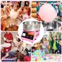ylpddmm Electric Commercial Cotton Candy Machine,Température 50-300 °C，1000 W Appareil à Barbe à Papa Commercial avec Bol en Aci