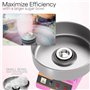 ylpddmm Electric Commercial Cotton Candy Machine,Température 50-300 °C，1000 W Appareil à Barbe à Papa Commercial avec Bol en Aci