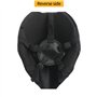 Metalakaer Masque tactique de protection complète du visage pour Halloween, cosplay, accessoire de film avec matériau en fibre d