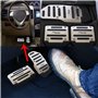Delleu Voiture Pédales De Frein Antidérapantes Accélérateur en Aluminium Couverture De Pédale De Frein Manuel Auto