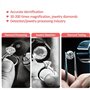 Microscope Numérique LCD, Viseur Électronique À Ceinture Diamant, Kit De Microscope Biologique À Grossissement 30-200x pour Vise