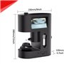 Microscope Numérique LCD, Viseur Électronique À Ceinture Diamant, Kit De Microscope Biologique À Grossissement 30-200x pour Vise