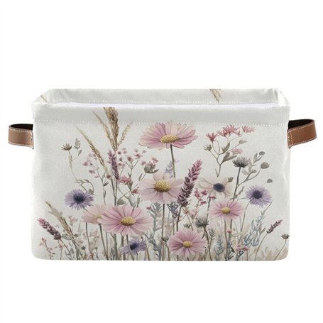 Cgiub Blueberry Panier de rangement imperméable pliable pour jouets d'enfant Panier à linge pour bébé Organisateur de placard po