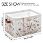 Cgiub Blueberry Panier de rangement imperméable pliable pour jouets d'enfant Panier à linge pour bébé Organisateur de placard po
