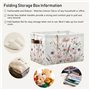 Cgiub Blueberry Panier de rangement imperméable pliable pour jouets d'enfant Panier à linge pour bébé Organisateur de placard po