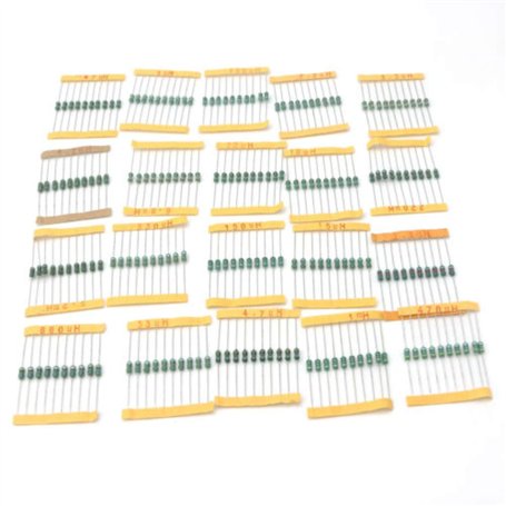 Lot de 200 inducteurs de roue de couleur avec 20 valeurs pour composants électroniques