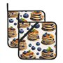 SHuWeiD Blueberry pancakes03 Lot de 2 maniques isolées pour enlever le couvercle